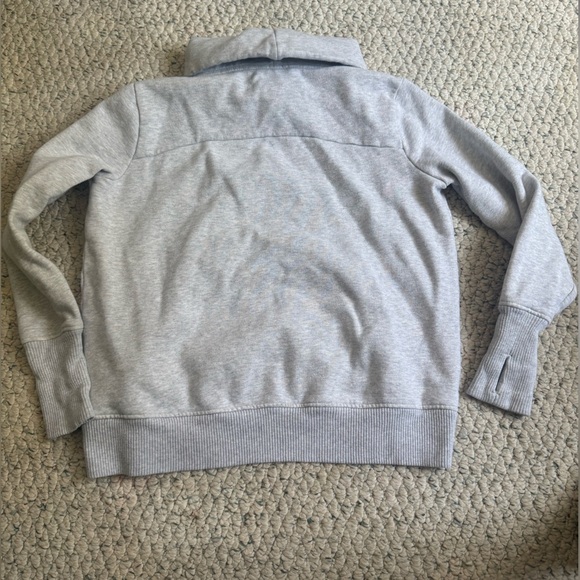 Athleta Gray Cowl Neck Sweatshirt - Picture 3 of 4